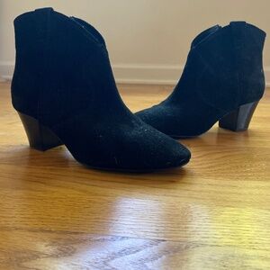 Ash Suede Cowboy Booties